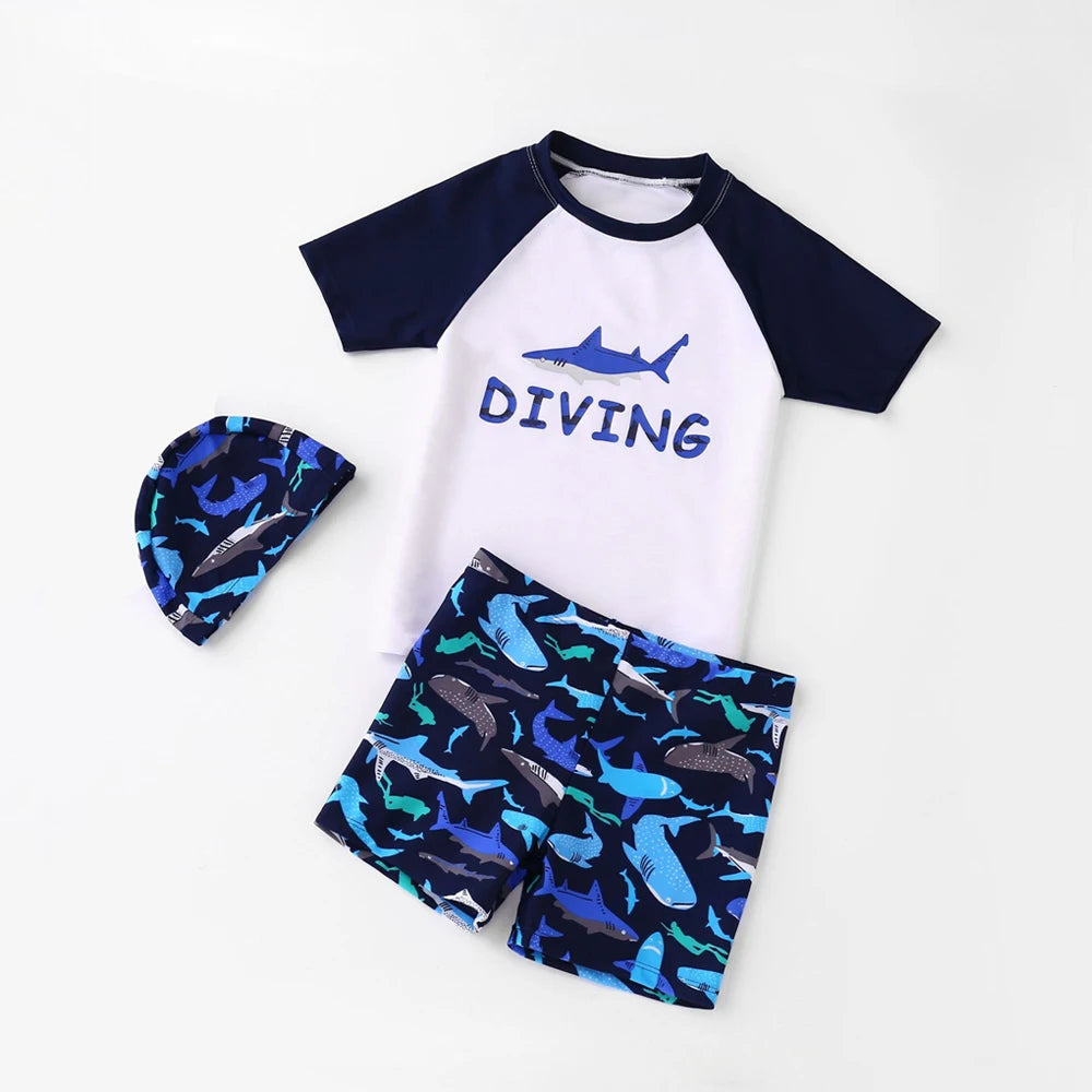 Sun Protective Short Sleeve Swim Suit