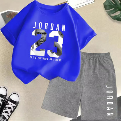 2-Piece Summer Sport Short-Sleeved Set