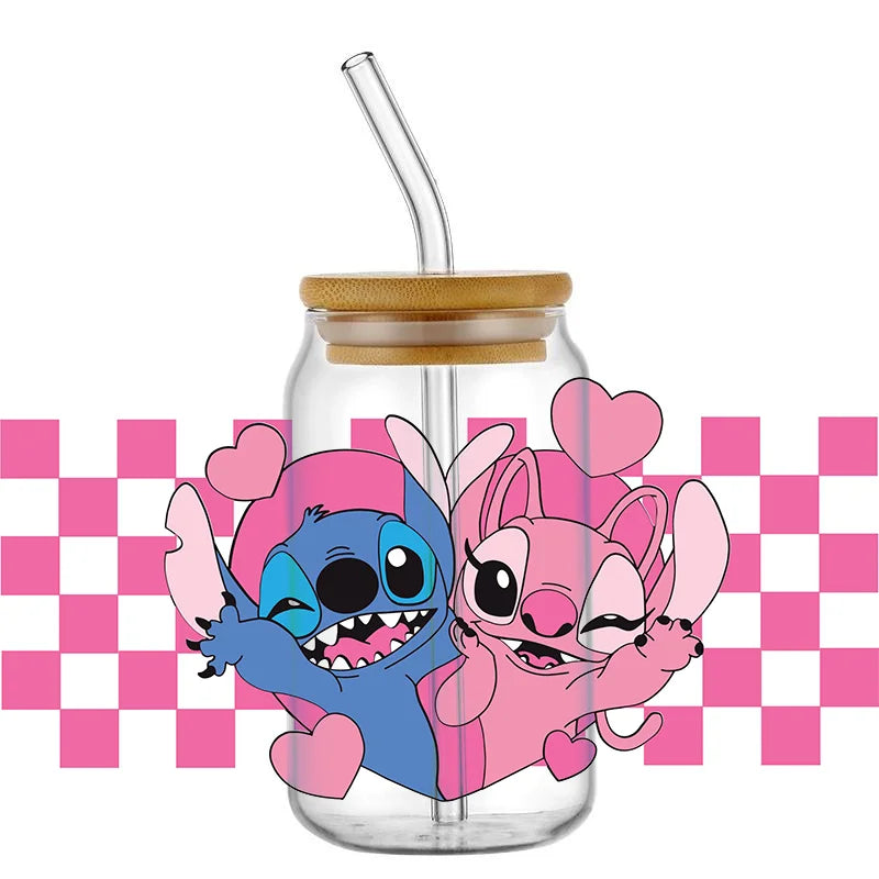 UV DTF Stitch Cup Stickers