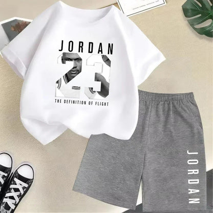 2-Piece Summer Sport Short-Sleeved Set