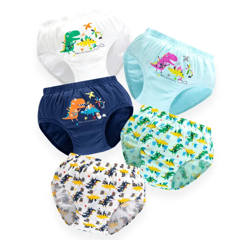 3-Piece Dinosaur Breathable Soft Cotton Underwear