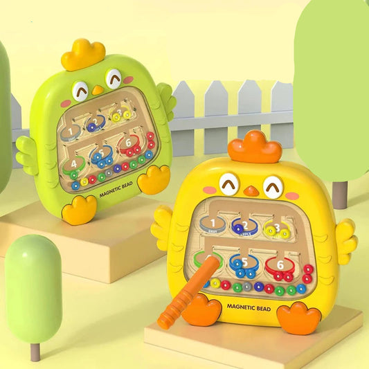 Montessori Magnetic Bead Maze – Motor Toy