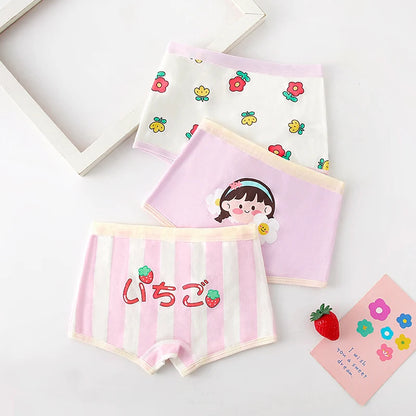 3-Piece Floral Cotton Panties