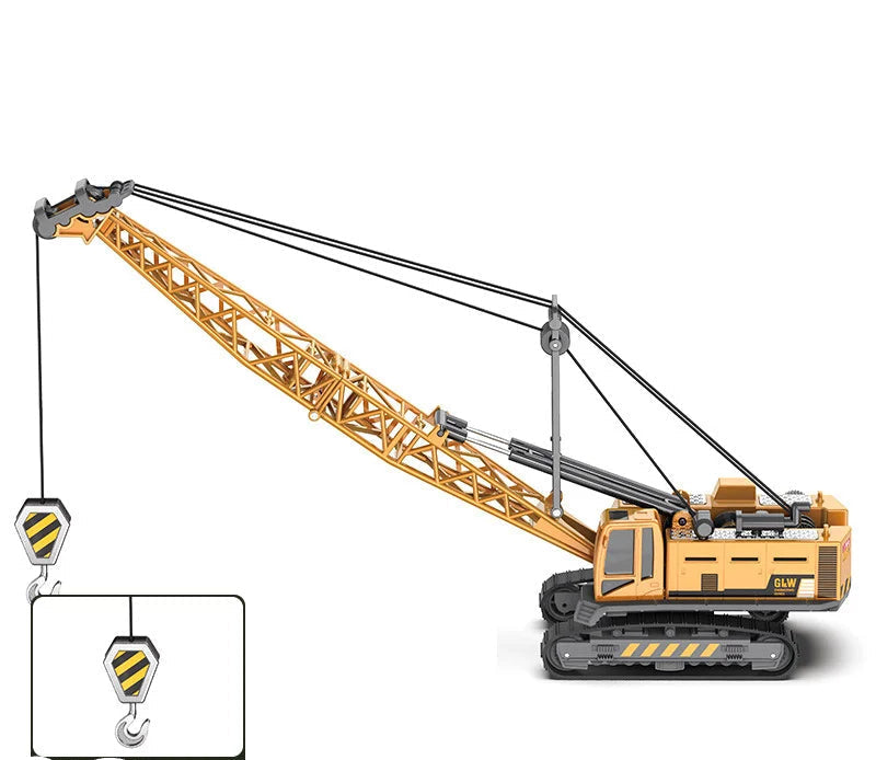 Engineering Diecast Inertial Driving Tractor, Excavator, Bulldozer, Crane, Kids Truck