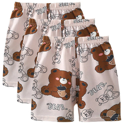 3-Piece Cotton Casual Summer Shorts