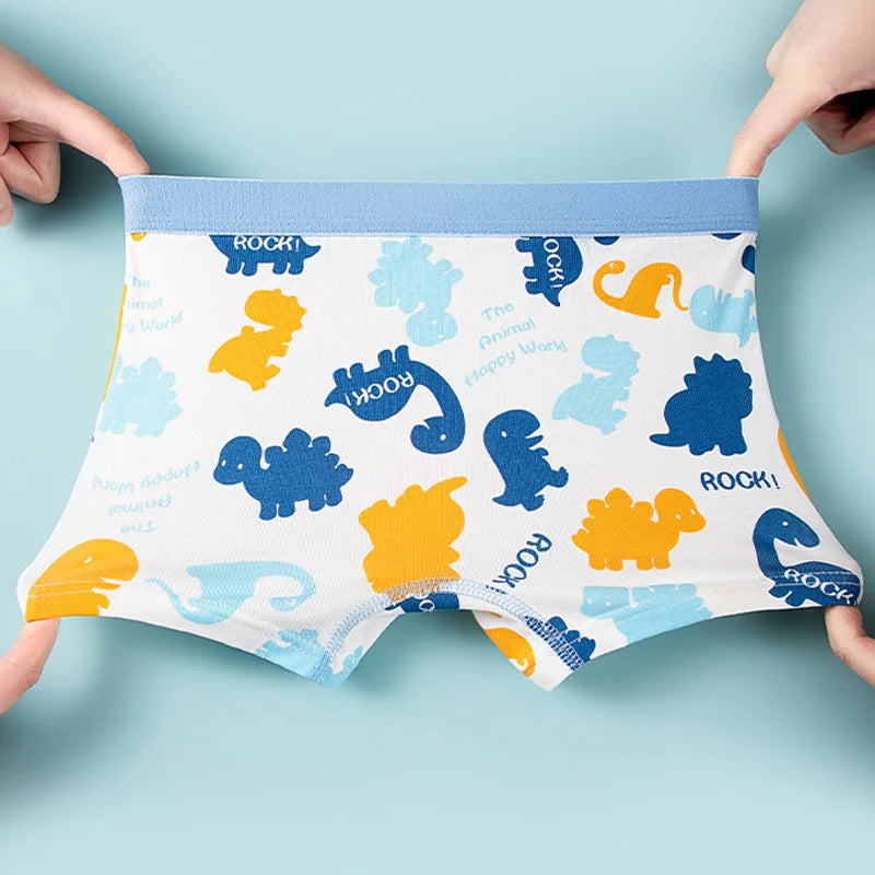 1/4/8 pcs Cotton Boys Boxer Briefs