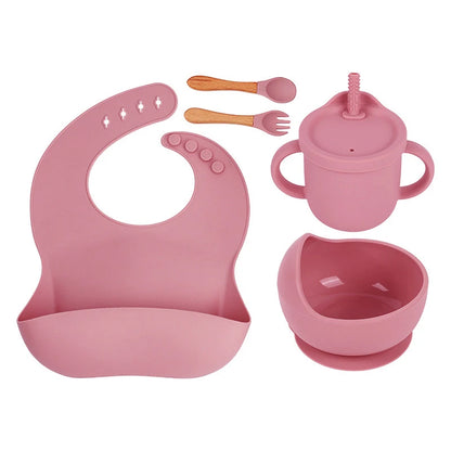 5-Piece Silicone Baby Feeding Set