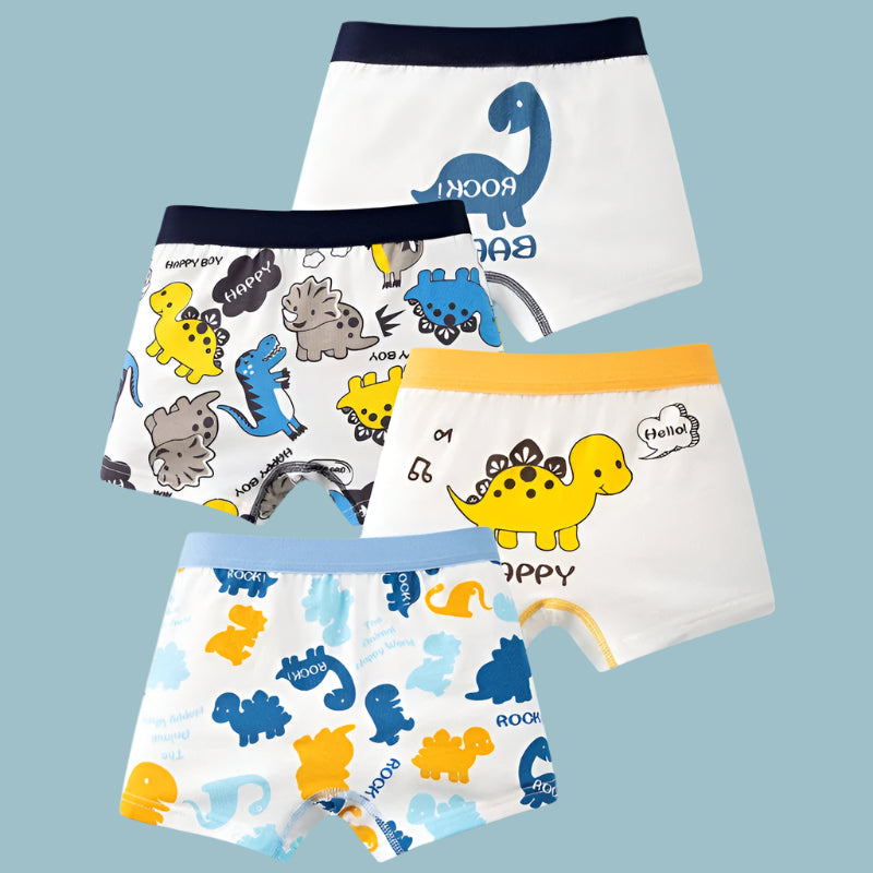 1/4/8 pcs Cotton Boys Boxer Briefs