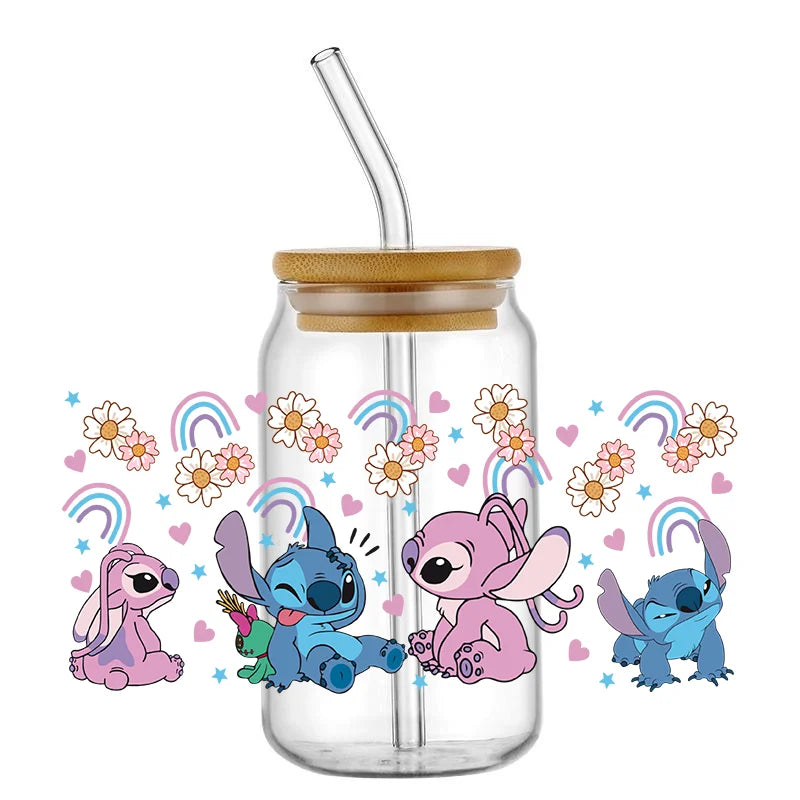 UV DTF Stitch Cup Stickers