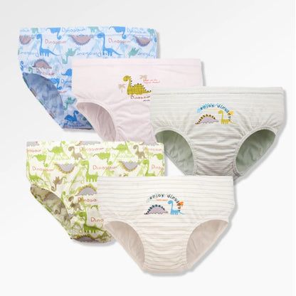 3-Piece Dinosaur Breathable Soft Cotton Underwear