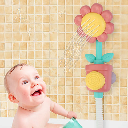 Baby Sunflower Shower Bath Toy Sprinkler Spray