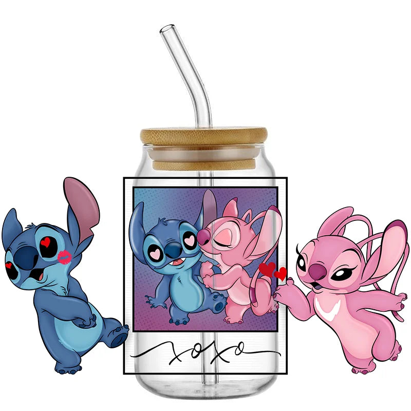 UV DTF Stitch Cup Stickers