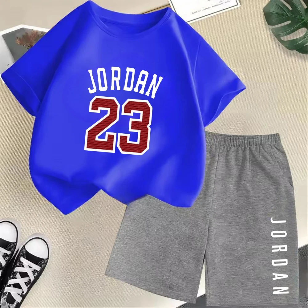 2-Piece Summer Sport Short-Sleeved Set