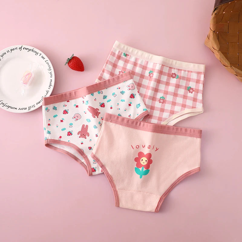 3-Piece Floral Cotton Panties