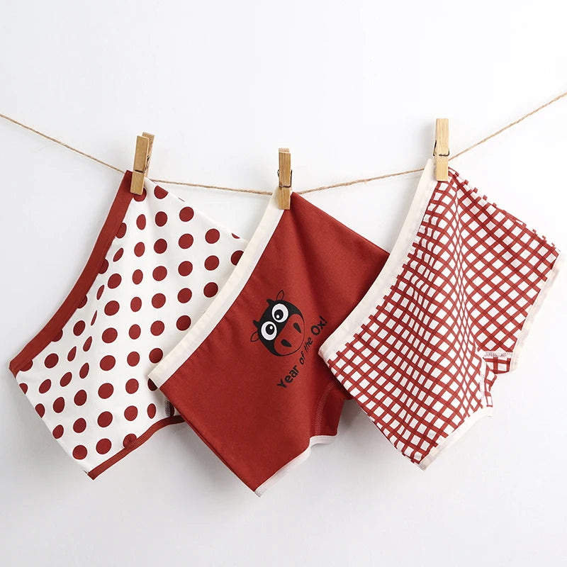 3-Piece Floral Cotton Panties