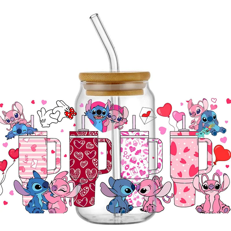 UV DTF Stitch Cup Stickers