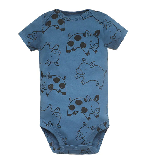 5-Pack Short Sleeve Soft Baby Bodysuits