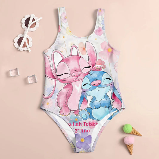 1-Piece Lilo & Stitch Quick-Dry Swimsuit