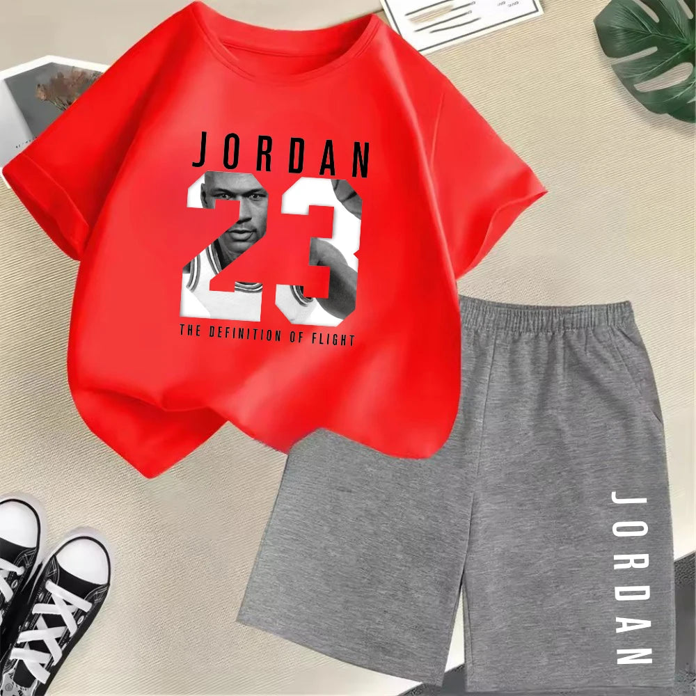 2-Piece Summer Sport Short-Sleeved Set