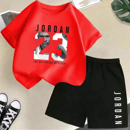 2-Piece Summer Sport Short-Sleeved Set