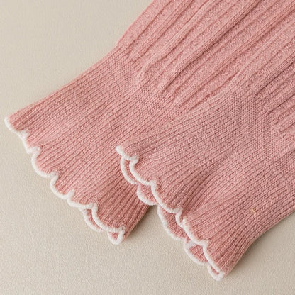 Girls Knitted Ribbed Leggings