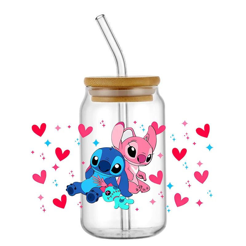 UV DTF Stitch Cup Stickers