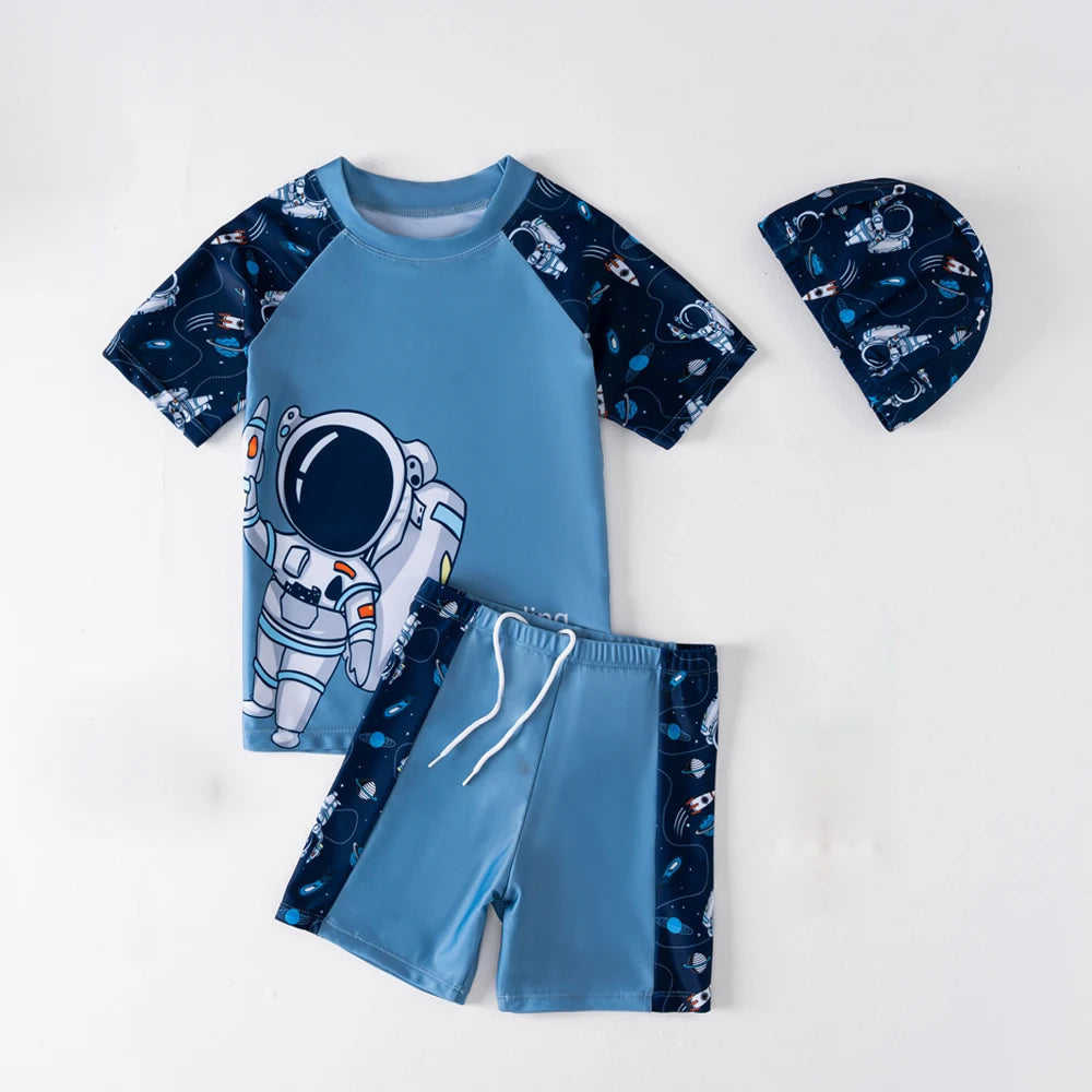 Sun Protective Short Sleeve Swim Suit