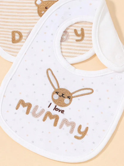 2-Piece Baby Feeding Bib Cute