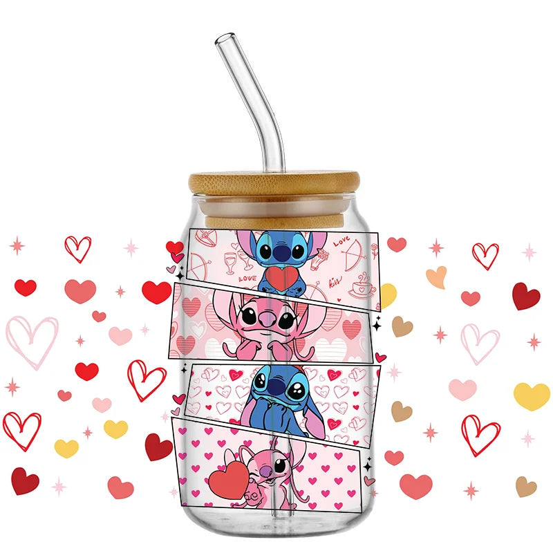 UV DTF Stitch Cup Stickers