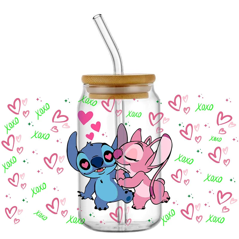 UV DTF Stitch Cup Stickers