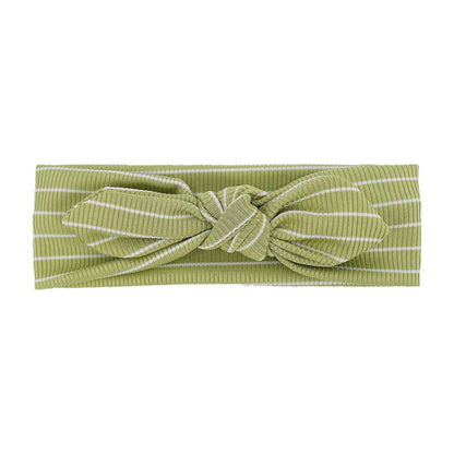 Baby Headband Striped With  Bow
