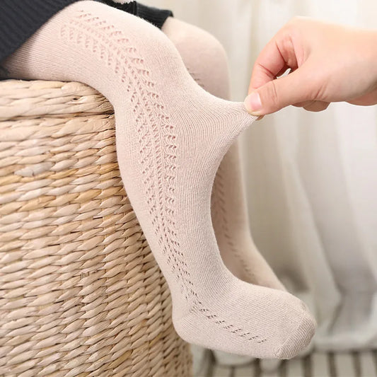 Knitted Ribbed Tights For Girls