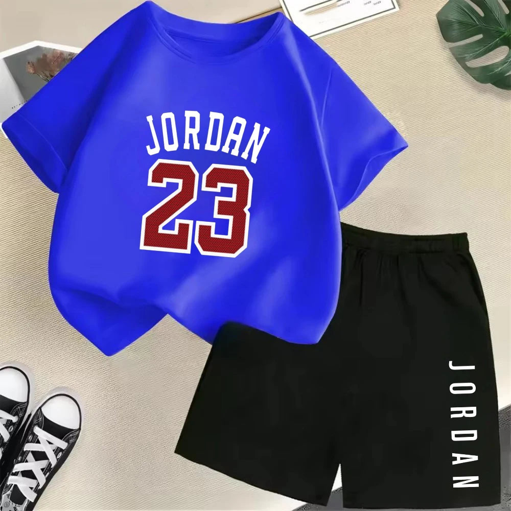 2-Piece Summer Sport Short-Sleeved Set