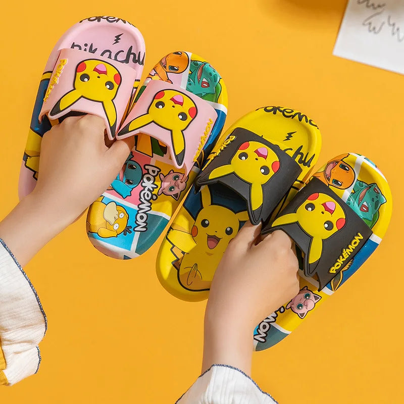 Cartoon Pikachu Flip-flops