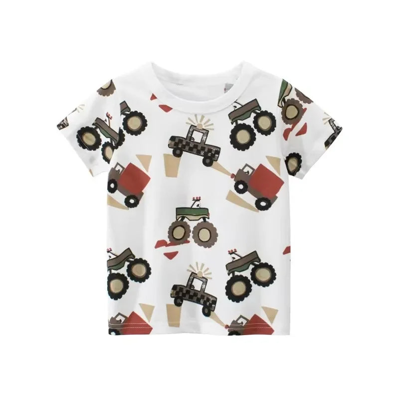 Cartoon Print Cotton Top