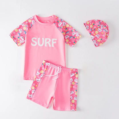 Sun Protective Short Sleeve Swim Suit