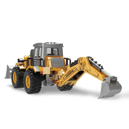 Engineering Diecast Inertial Driving Tractor, Excavator, Bulldozer, Crane, Kids Truck