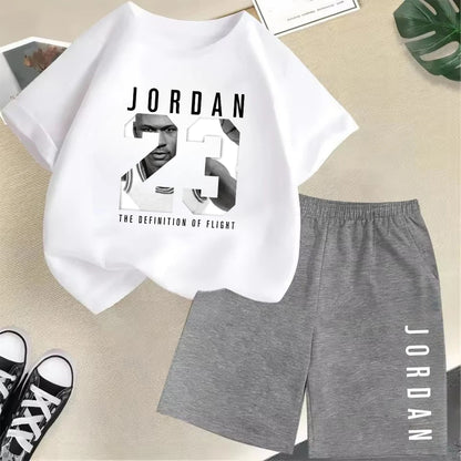 2-Piece Summer Sport Short-Sleeved Set