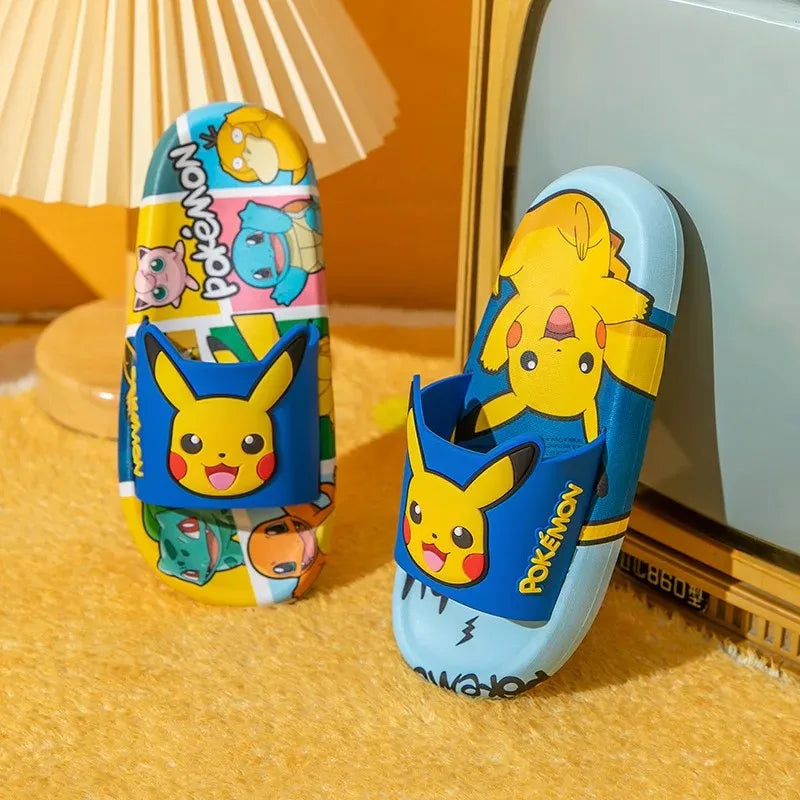 Cartoon Pikachu Flip-flops